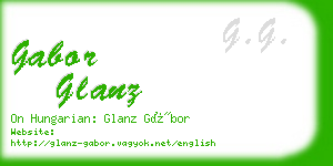 gabor glanz business card